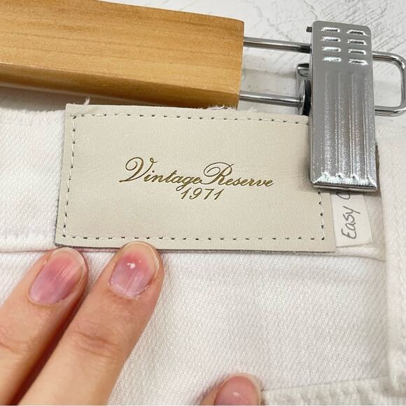 Joes Jeans Vintage Reserve White Distressed Easy Crop Jeans Womens 28 Straight - Picture 10 of 14